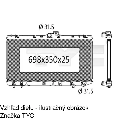 Chladiče vody POLCAR 811008-3