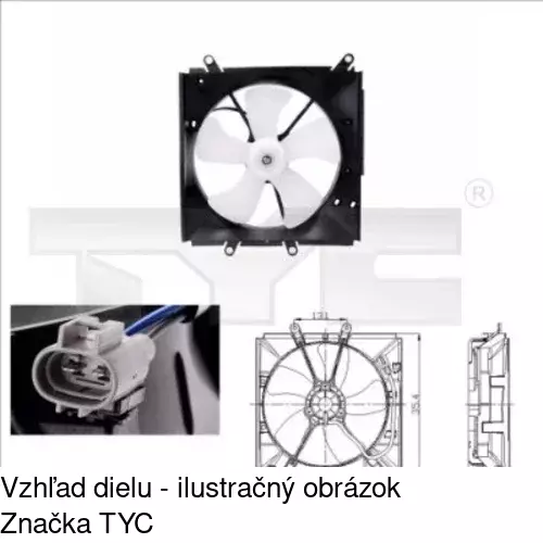 Ventilátory chladičov POLCAR 811023W1