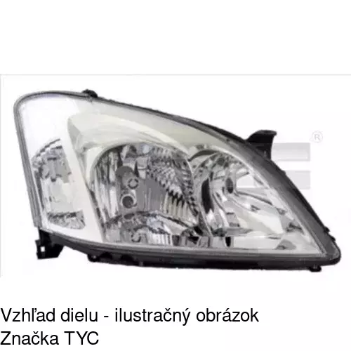 Hlavný reflektor POLCAR 811410-V