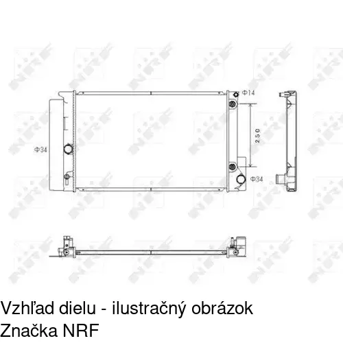 Chladiče vody POLCAR 811608-2 - obr. 2