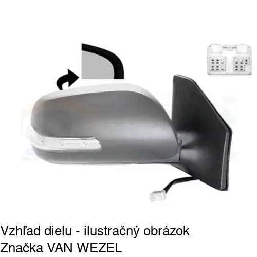 Vonkajšie zrkadlo POLCAR 8126524E - obr. 4