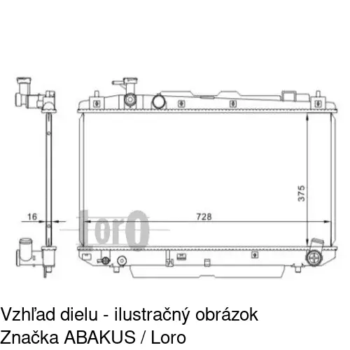 Chladiče vody POLCAR 814608-3 - obr. 2