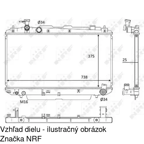 Chladiče vody POLCAR 814608-5