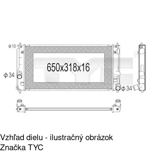 Chladiče vody POLCAR 815708-1