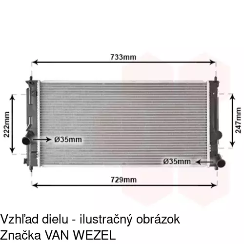 Chladiče vody POLCAR 815708-1 - obr. 2