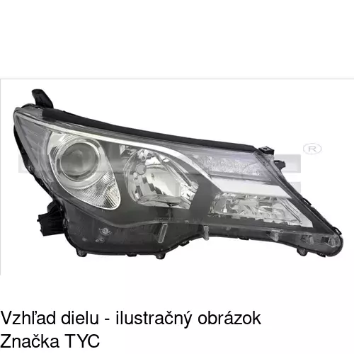 Hlavný reflektor POLCAR 81X210-E