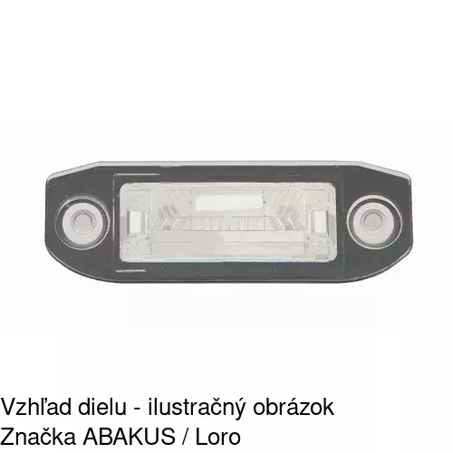 Svetlo na osvetlenie evidenčného čísla 9042959R /POLCAR/ - obr. 1
