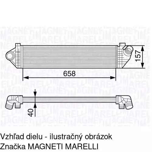 Chladiče vzduchu (Intercoolery) POLCAR 9042J8-1 - obr. 3