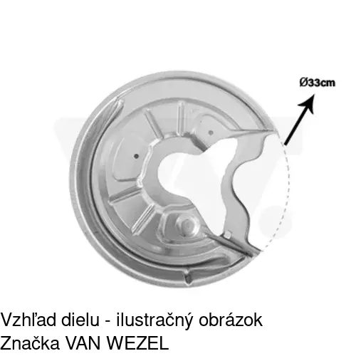 Brzdovy štít POLCAR 9513OT-6 - obr. 4