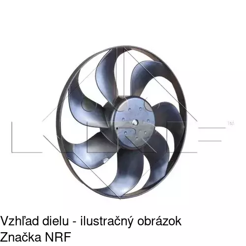 Ventilátor bez krytu / podpery POLCAR 952423U4