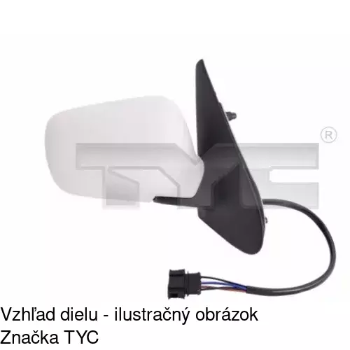 Vonkajšie zrkadlo POLCAR 9524514E - obr. 2