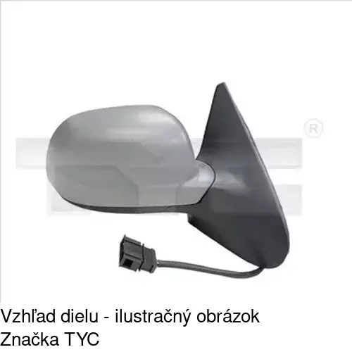 Vonkajšie zrkadlo POLCAR 9525524E - obr. 2