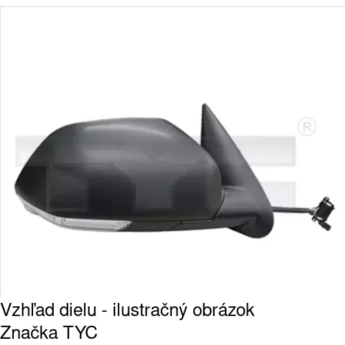 Vonkajšie zrkadlo POLCAR 9527511E - obr. 4