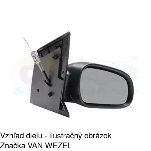 Rám vonkajšieho zrkadla POLCAR 953055TM - obr. 3