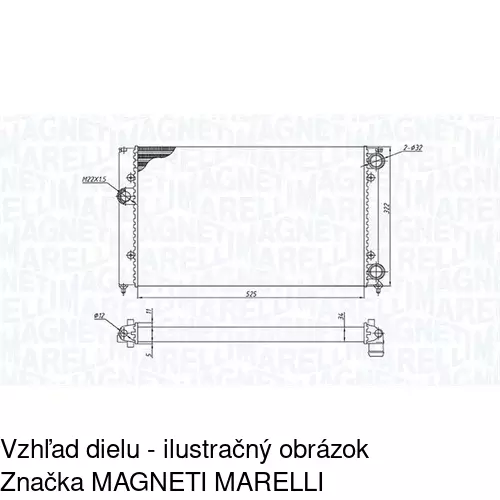 Chladiče vody POLCAR 953808A2 - obr. 1