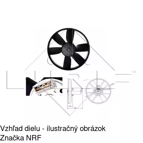 Ventilátor bez krytu / podpery POLCAR 953823U2 - obr. 3