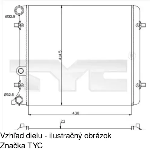 Chladiče vody POLCAR 954108-1