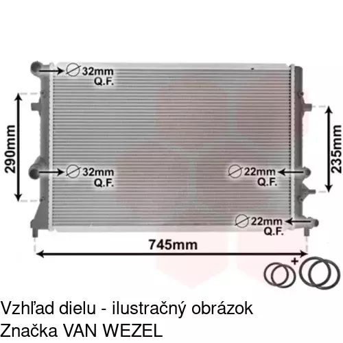 Chladiče vody POLCAR 954108-6 - obr. 2