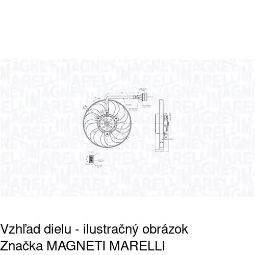 Ventilátor bez krytu / podpery POLCAR 954123U1 - obr. 4