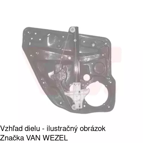 Mechanizmus sťahovania okna elektrický bez motora POLCAR 9541PSG5 - obr. 5