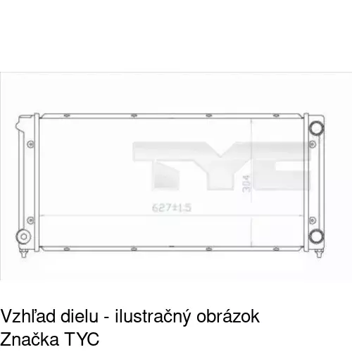 Chladiče vody POLCAR 954608A3 - obr. 1