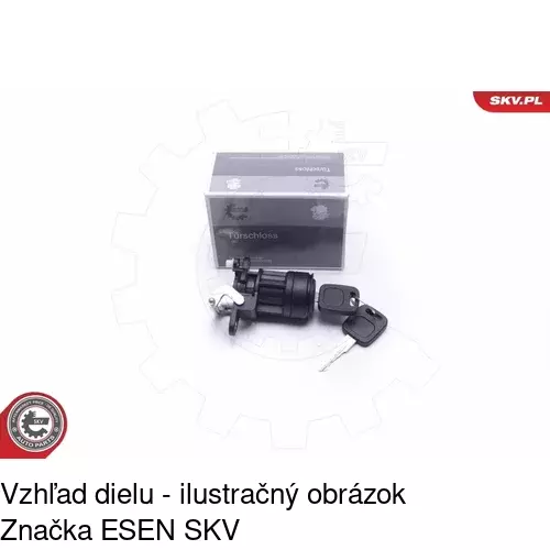 Zámka batožinového priestoru s vložkou 9547Z-15 /POLCAR/