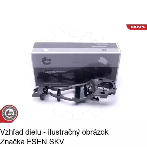 Vnútorný mechanizmus vonkajšej kľučky POLCAR 9548Z-61