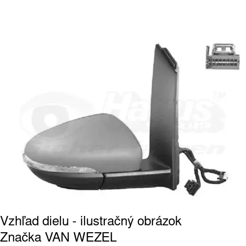 Vonkajšie zrkadlo POLCAR 9563525E - obr. 2