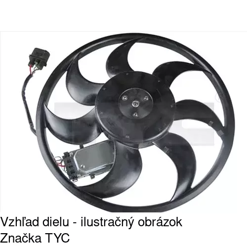 Ventilátor bez krytu / podpery POLCAR 958023U6