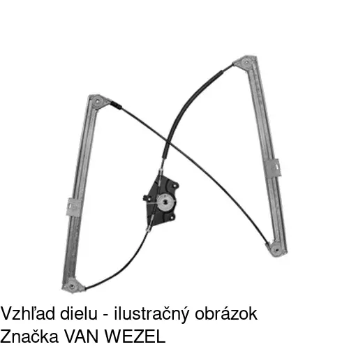 Elektrický mechanizmus okna dverí POLCAR 9580PSG1 - obr. 5