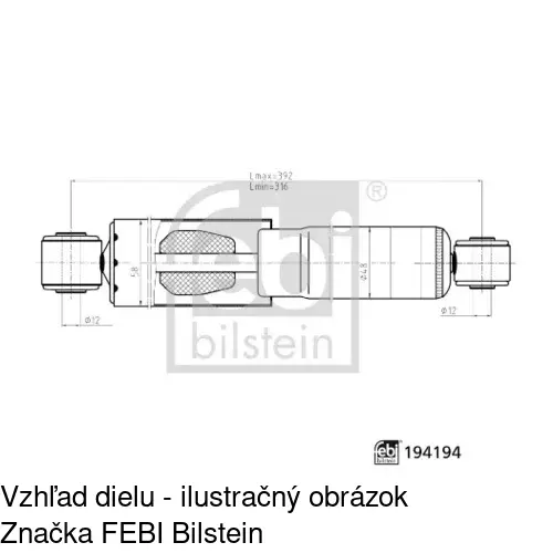 Plynový tlmič POLCAR S011328G - obr. 2