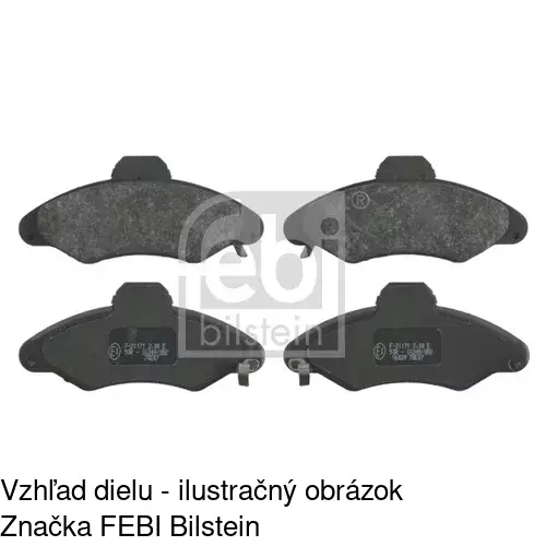 Brzdové dosky POLCAR S70-0009 - obr. 1