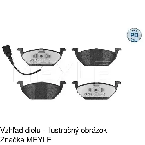 Brzdové dosky POLCAR S70-0010 - obr. 3