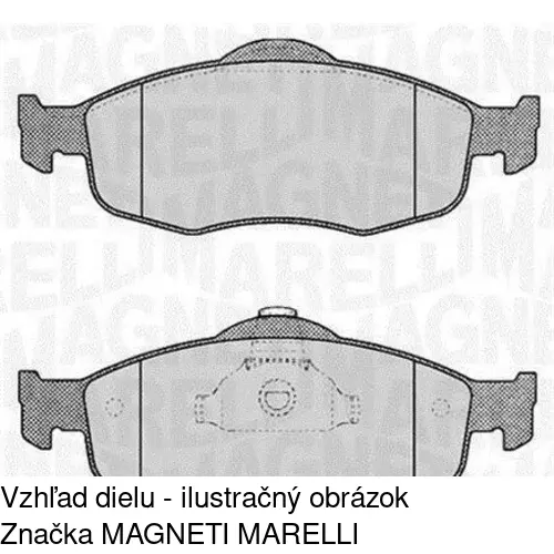 Brzdové dosky POLCAR S70-0014 - obr. 2