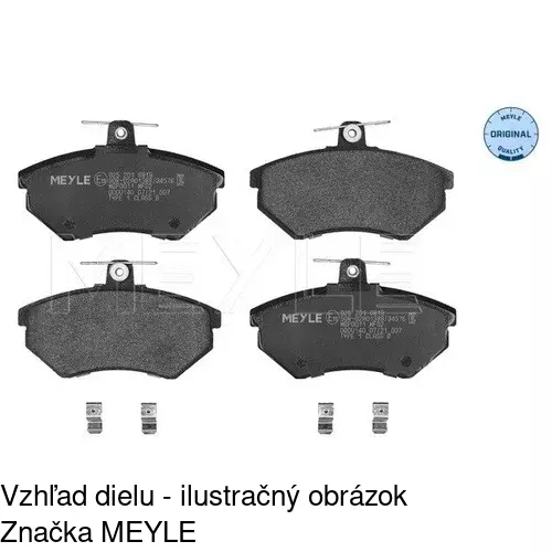 Brzdové dosky POLCAR S70-0027 - obr. 2