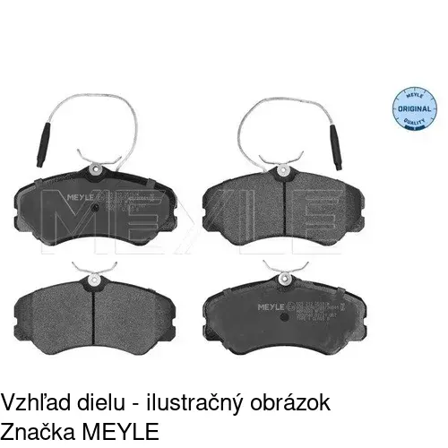 Brzdové dosky POLCAR S70-0047 - obr. 1