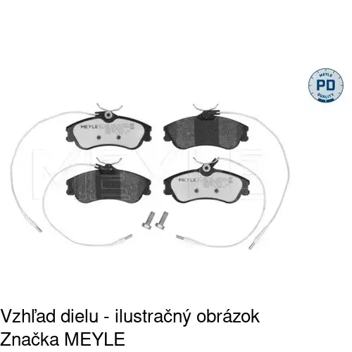 Brzdové dosky POLCAR S70-0052 - obr. 2