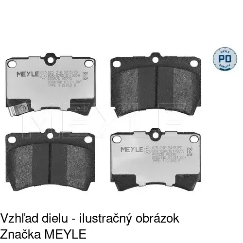 Brzdové dosky S70-0063 /POLCAR/ - obr. 4