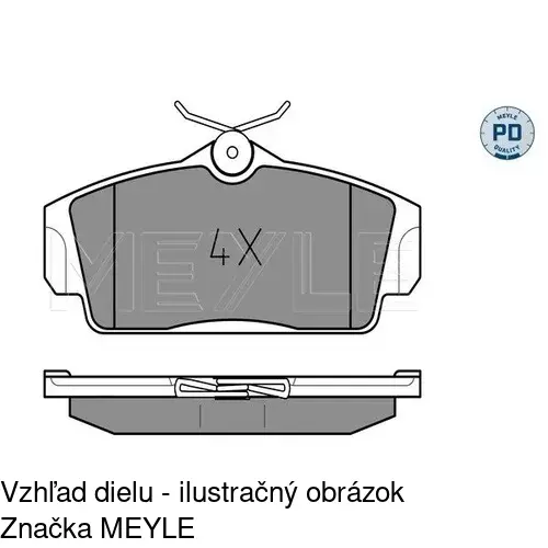 Brzdové dosky POLCAR S70-0106 - obr. 4