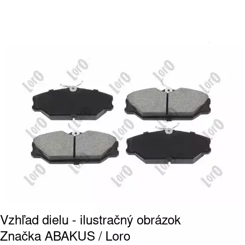 Brzdové dosky POLCAR S70-0138