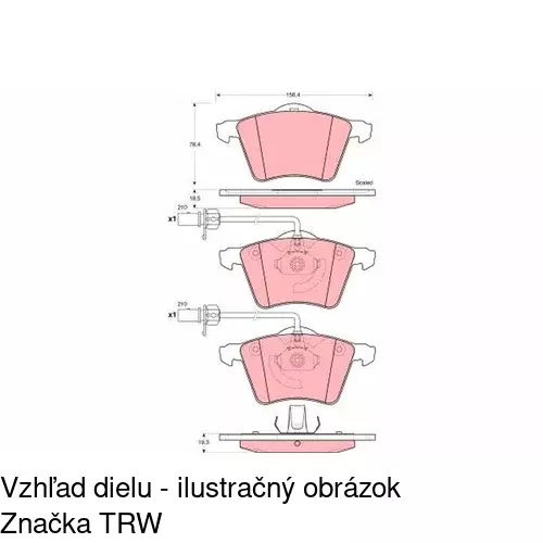 Brzdové dosky POLCAR S70-0228 - obr. 5