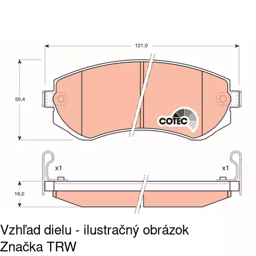 Brzdové dosky POLCAR S70-0242 - obr. 4