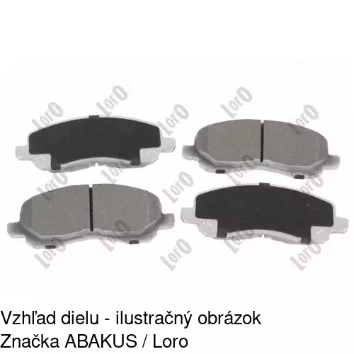 Brzdové dosky POLCAR S70-0281