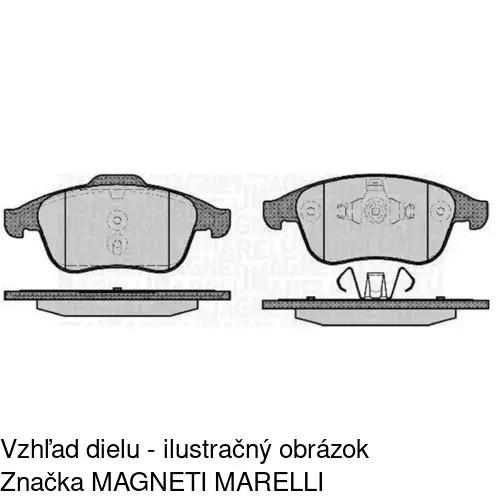 Brzdové dosky POLCAR S70-0285 - obr. 1