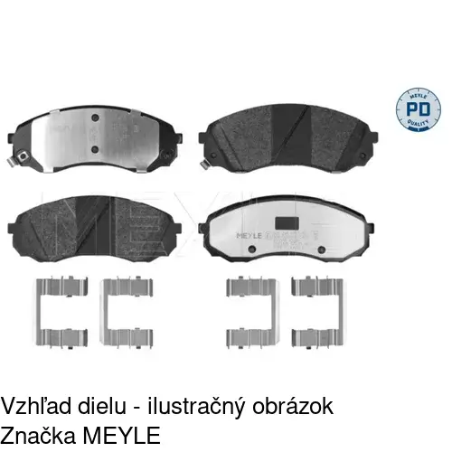 Brzdové dosky POLCAR S70-0287 - obr. 2