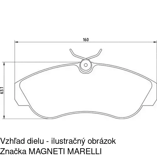 Brzdové dosky POLCAR S70-0293 - obr. 3