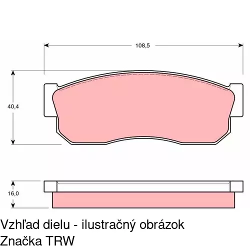 Brzdové dosky POLCAR S70-0326 - obr. 4