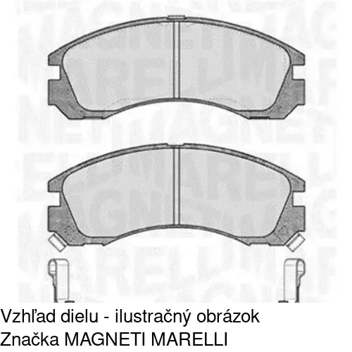 Brzdové dosky POLCAR S70-0337 - obr. 1