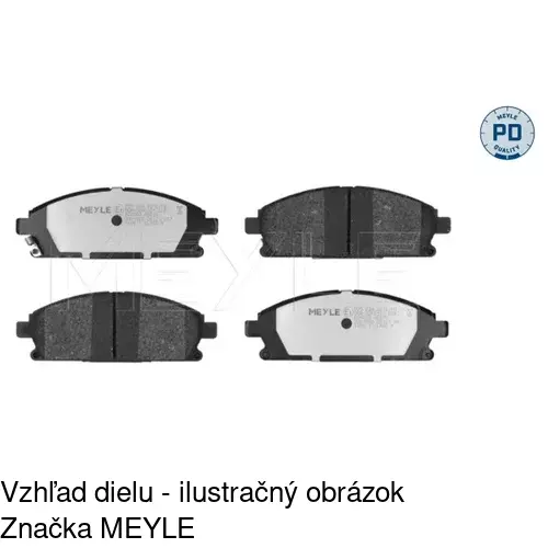 Brzdové dosky POLCAR S70-0340 - obr. 2