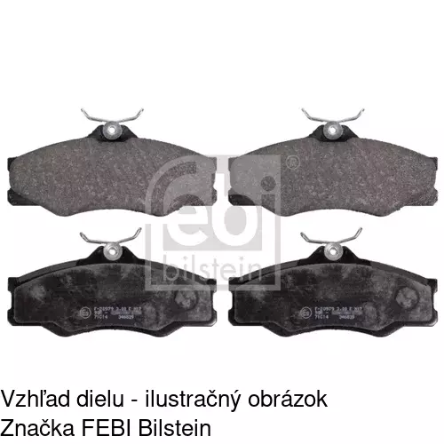 Brzdové dosky POLCAR S70-0378 - obr. 2